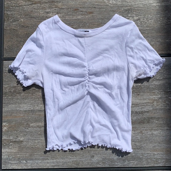 Fashion Nova Tops - White Crop Top